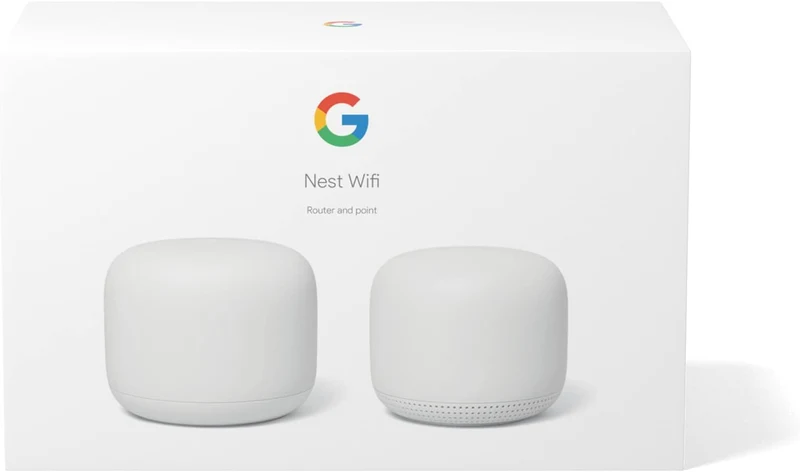 Google Nest Wifi AC2200 Mesh System Router and Add-On Points (two pack)