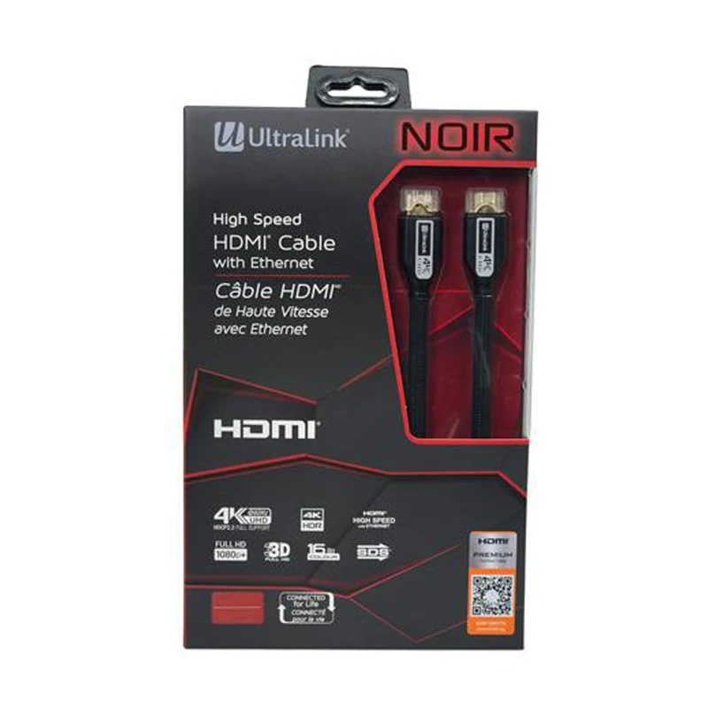 UltraLink ULN6MP Noir High Speed - 6m HDMI Cable