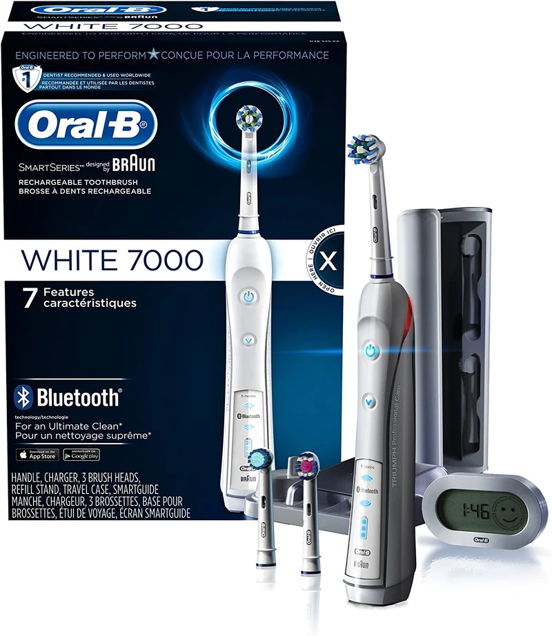 Oral-B 7000 SmartSeries Electric Toothbrush – Bluetooth & 3D Clean