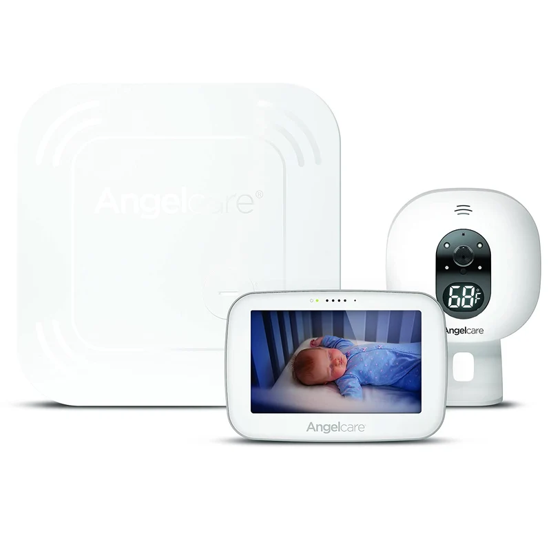Angelcare Baby Monitor with 4.3” Touchscreen Display and Wireless Breathing Sensor Pad (AC417)