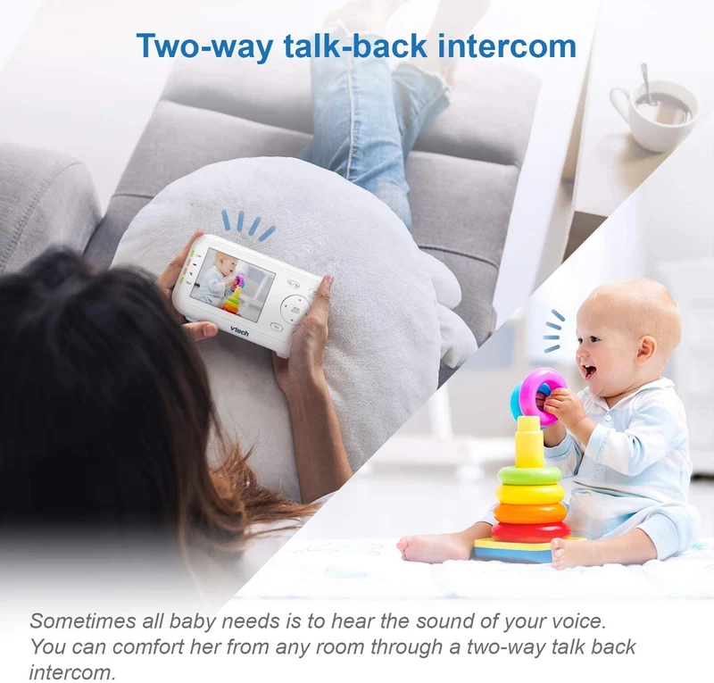 VTech VM3261 2.8” Digital Video Baby Monitor with Pan & Tilt Camera