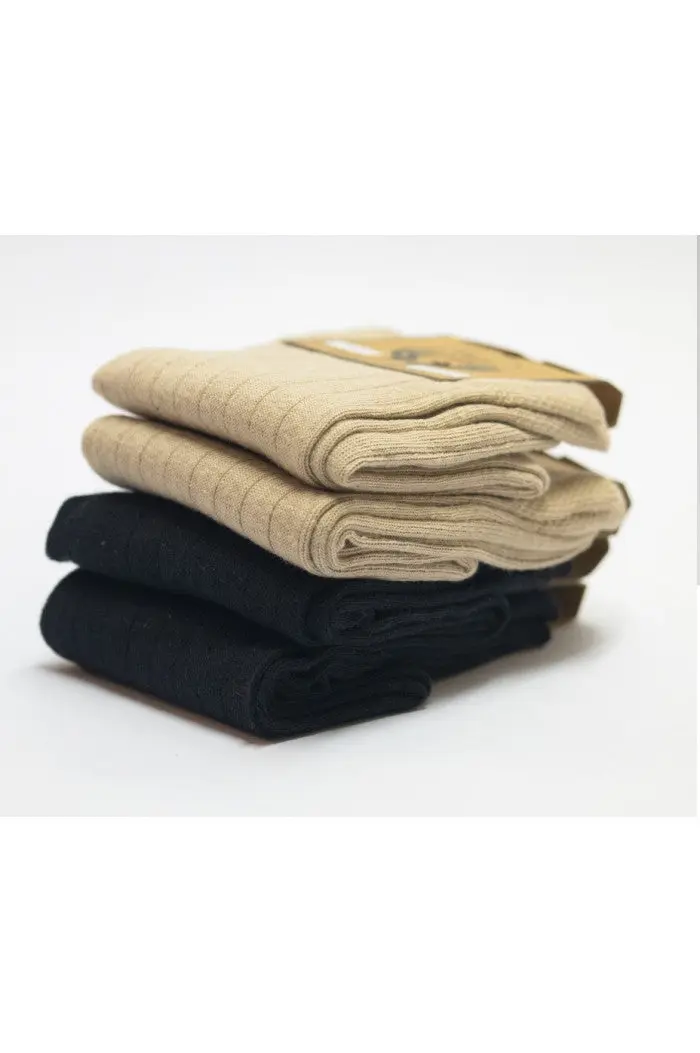 Lot chaussettes cotêlées