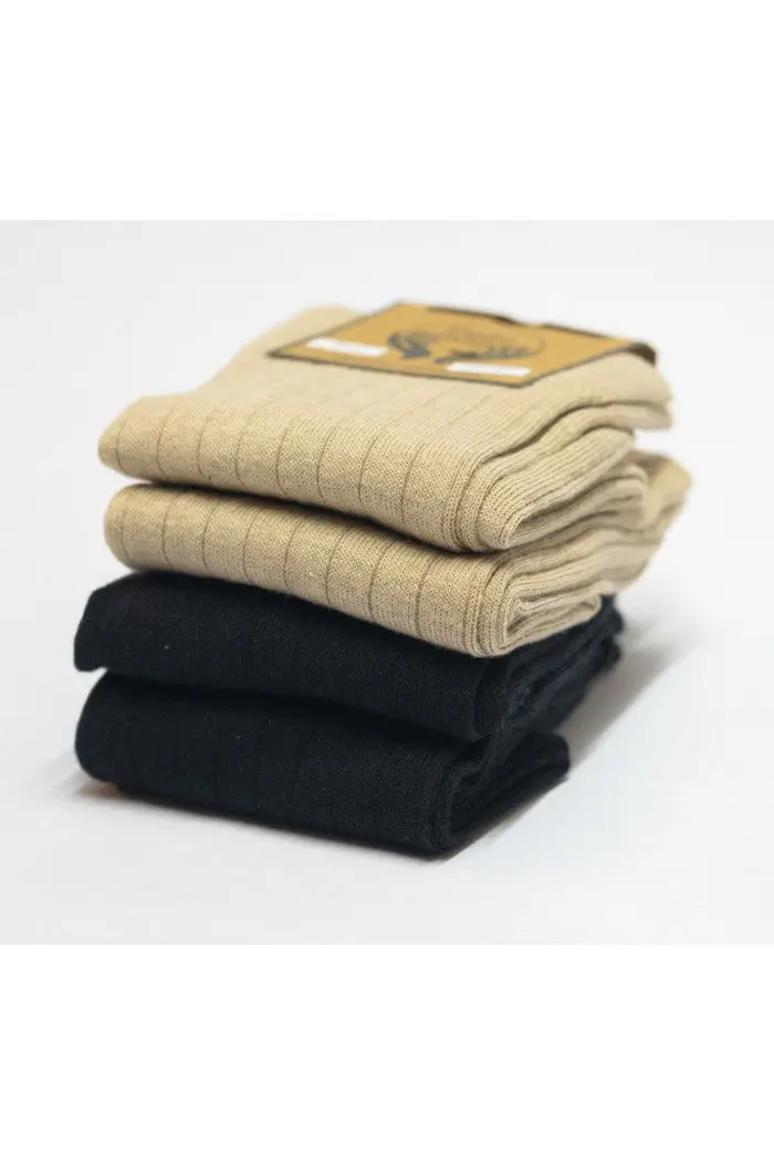 Lot chaussettes cotêlées