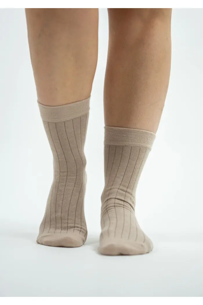 Chaussettes côtelées