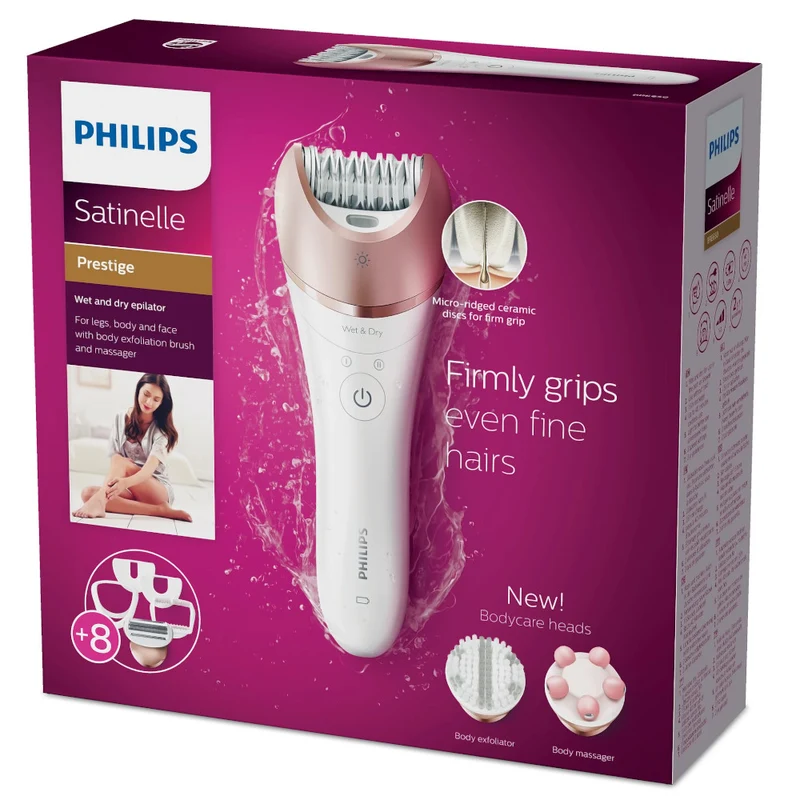 PHILIPS BRE650/00 Satinelle Prestige Wet & Dry Epilator