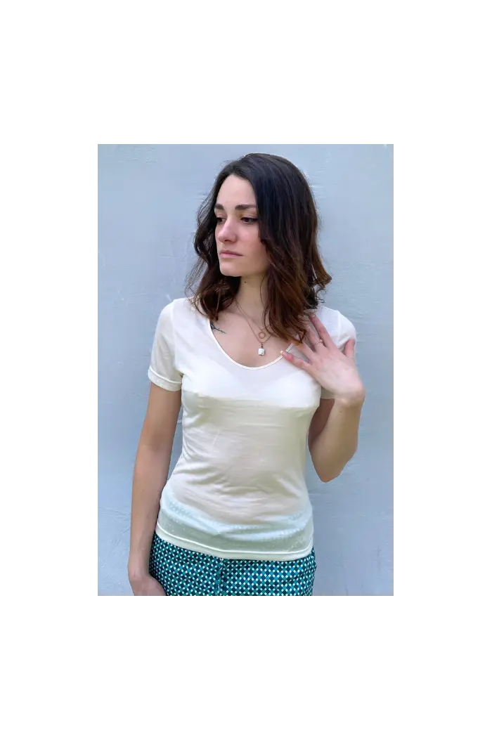 Tee-Shirt Laine et Soie
