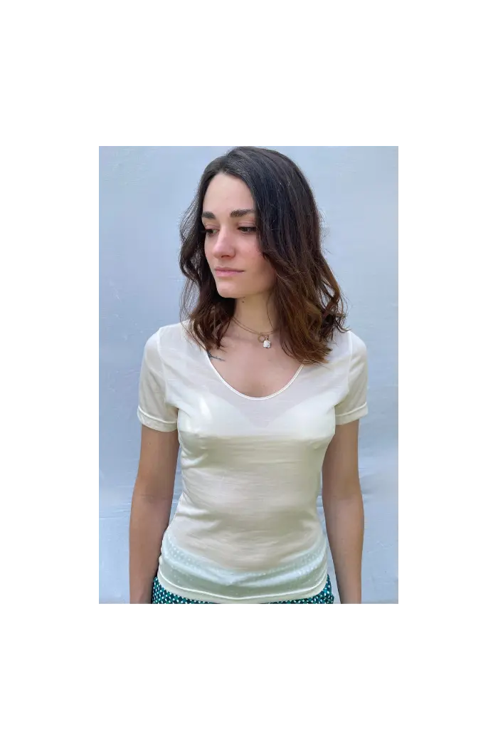 Tee-Shirt Laine et Soie