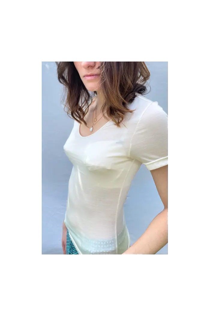 Tee-Shirt Laine et Soie