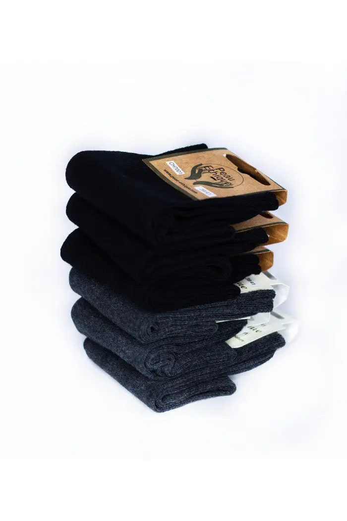 Lot de chaussettes noir/gris