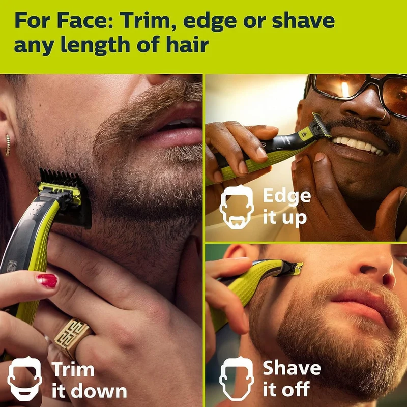 PHILIPS QP2724/21 OneBlade 360 Face Wet & Dry, Trim, Edge & Shave