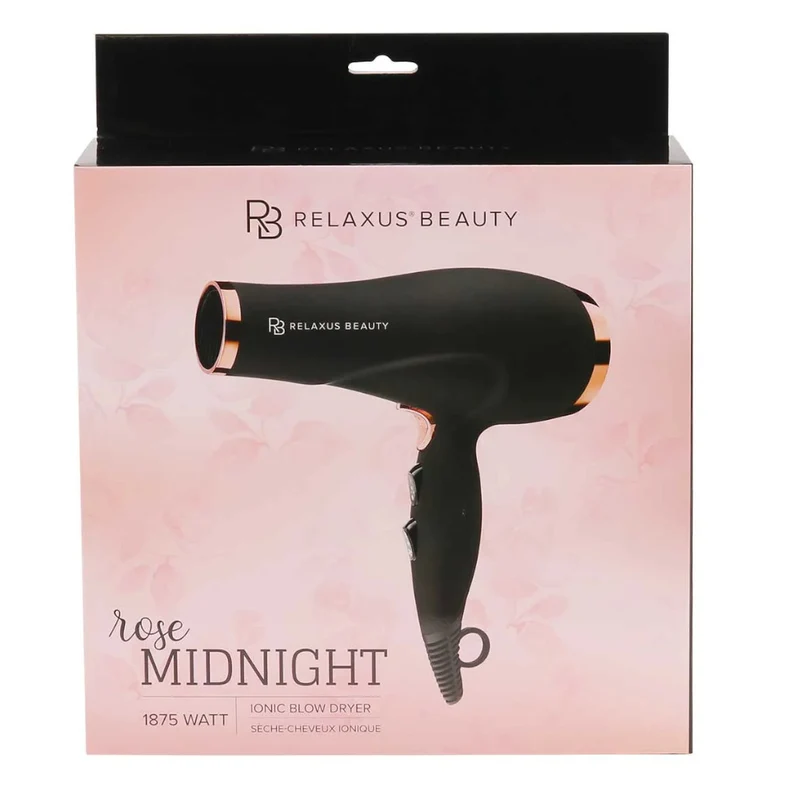 RELAXUS 544532 Rose Midnight Full-Size Hair Dryer