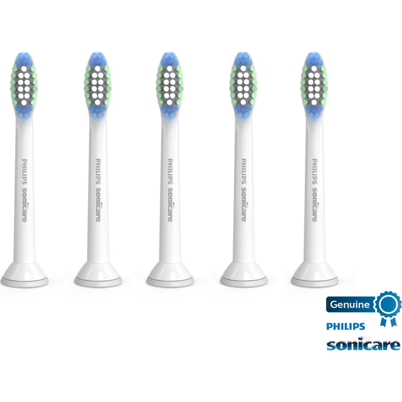 PHILIPS Sonicare Simply Clean Replacement Toothbrush Heads (5-Pack) - HX6015/03