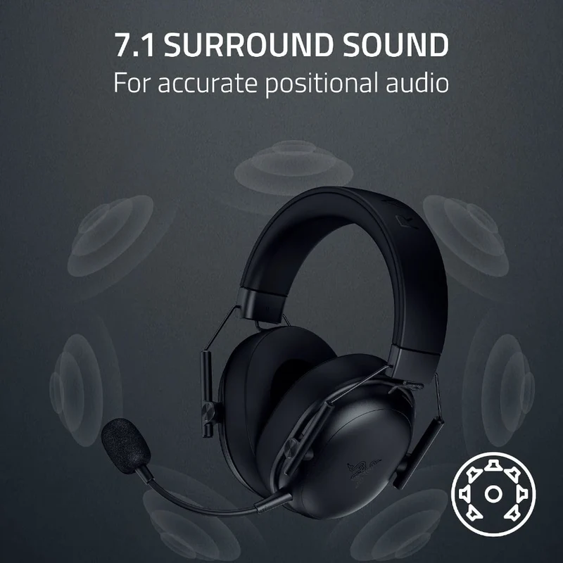 RAZER OFFICAL OUTLET - RZ04-05420100-R3 BlackShark V3 X HyperSpeed Wireless Gaming Headset- Razer Renewed