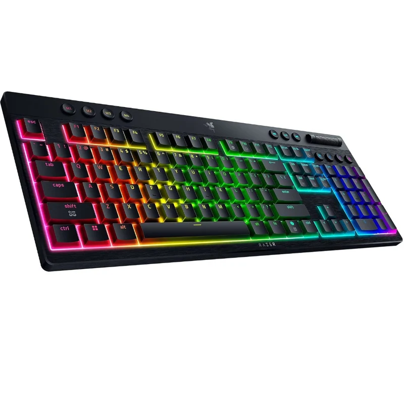 RAZER OFFICAL OUTLET - RZ03-05270200 BlackWidow V4 Low-Profile HyperSpeed Wireless Gaming Keyboard - Razer Renewed