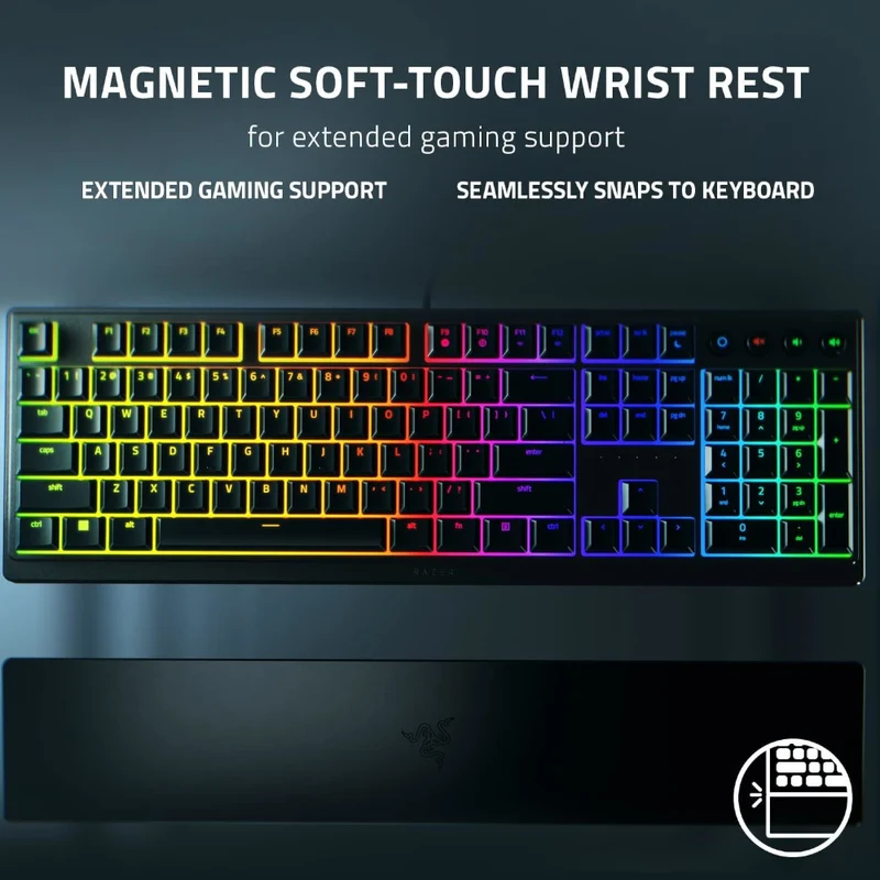 RAZER OFFICAL OUTLET - RZ03-04460200 Ornata V3 Ergonomic Gaming Keyboard- Razer Renewed