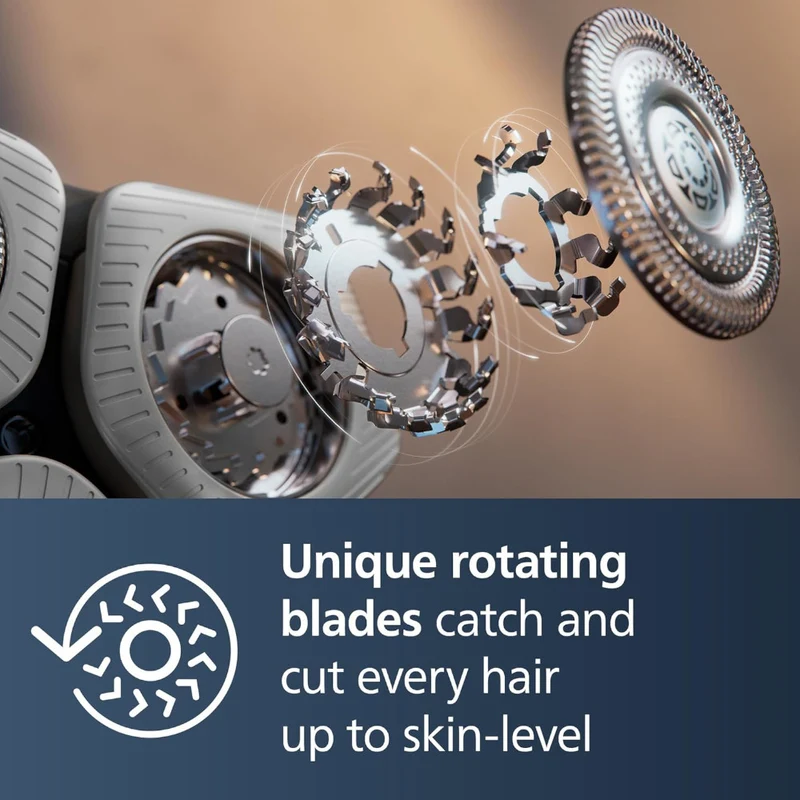 PHILIPS S9986/58 Electric Shaver Series 9000, Wet & Dry Electric with Dual SteelPrecision Blades