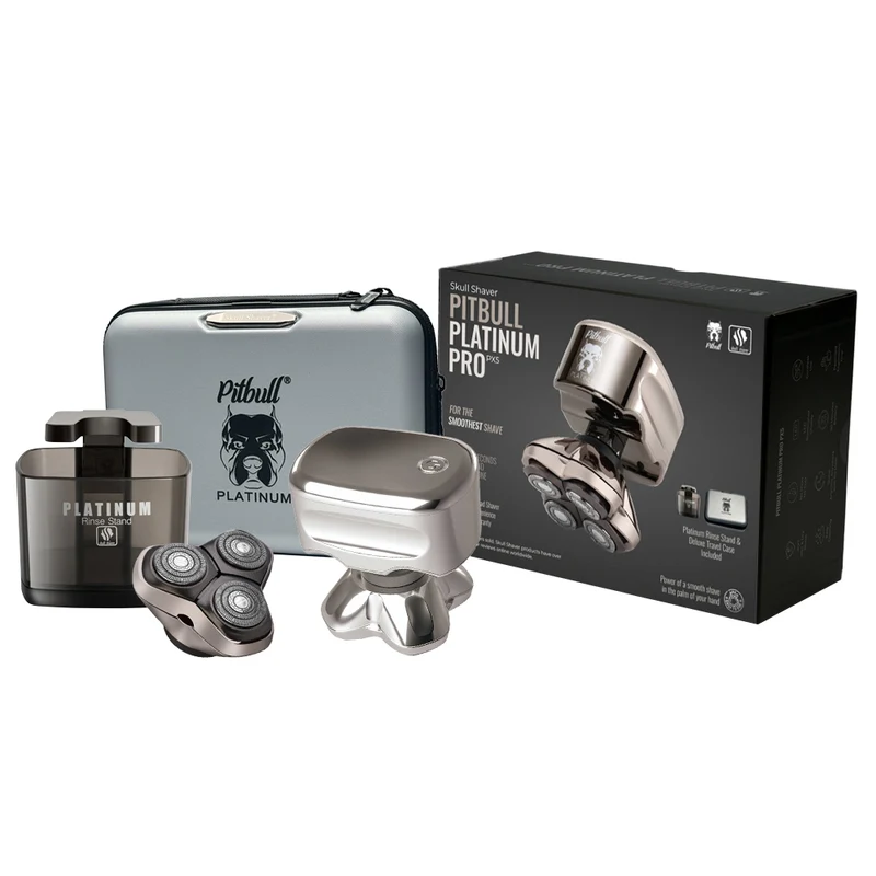 Rasoir tête et visage Pitbull Platinum PRO PX5 | Version 2025 (lame bonus incluse)