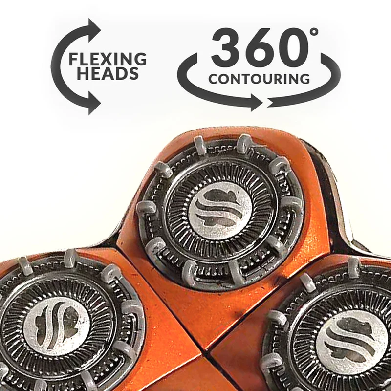 Lame de rechange Rugged™ 4 têtes | Pour Maintenir Chaume| Compatible avec tous les rasoirs Skull Shaver