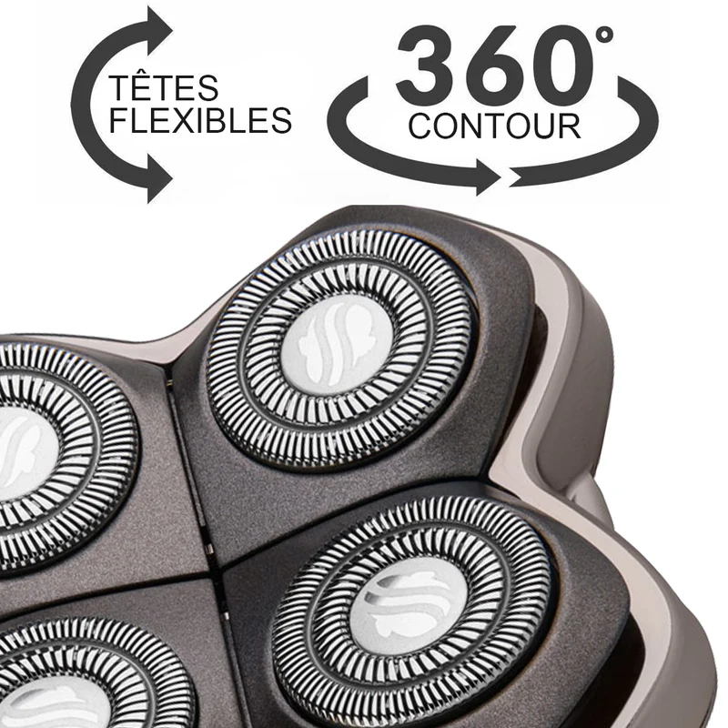 Lame de rechange Forte PRO 4 têtes | Compatible avec tous les rasoirs Skull Shaver
