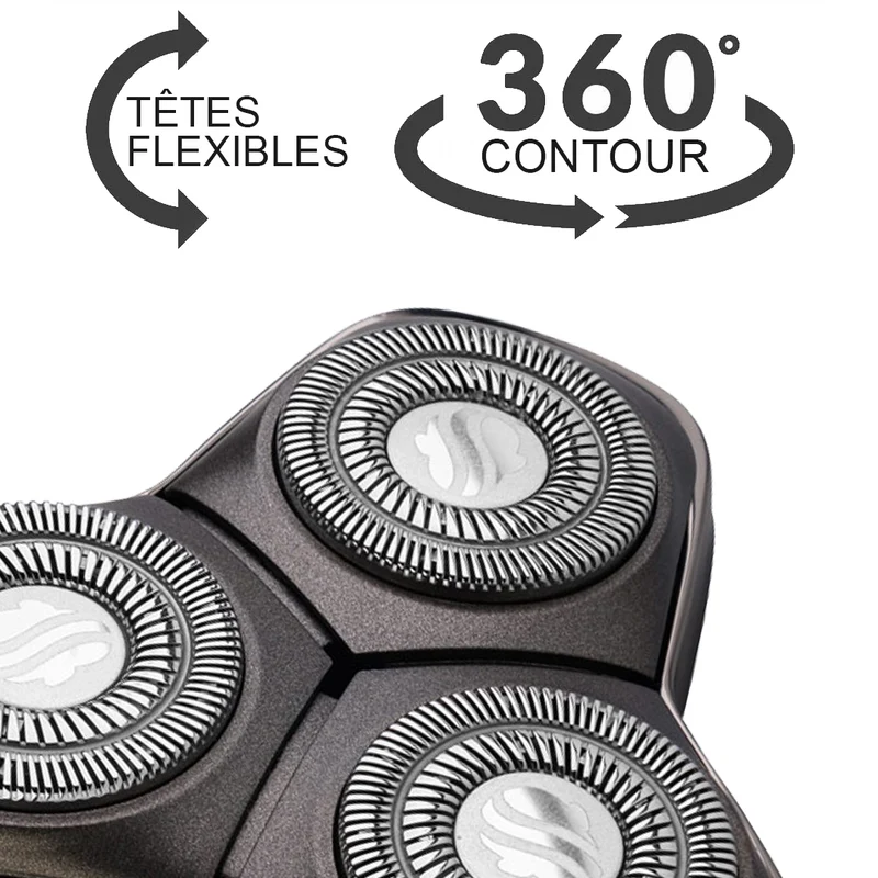 Lame de rechange Forte PRO 3 têtes | Compatible avec tous les rasoirs Skull Shaver