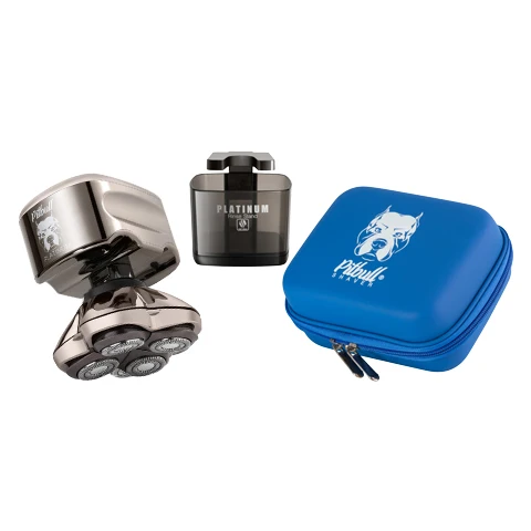 Rasoir tête et visage Pitbull Platinum PRO | Câble de chargement USB inclus