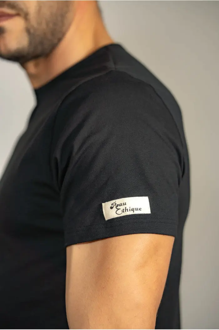 Tee-shirt homme basique col rond en coton biologique