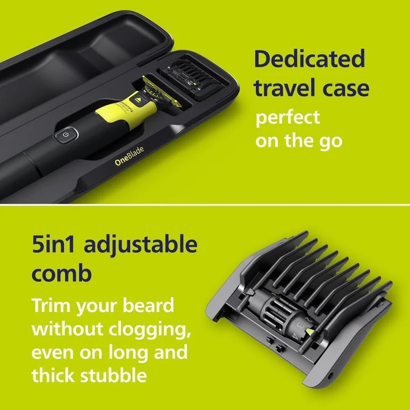 PHILIPS QP4631/65 OneBlade 360 Face & Body, Wet & Dry, with Bluetooth Connectivity and Travel Case