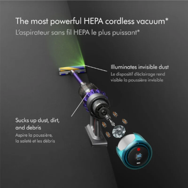 DYSON OFFICIAL OUTLET Gen 5 Detect Cordless Stick Vacuum - Refurbished (Excellent) with 1 year Dyson Warranty