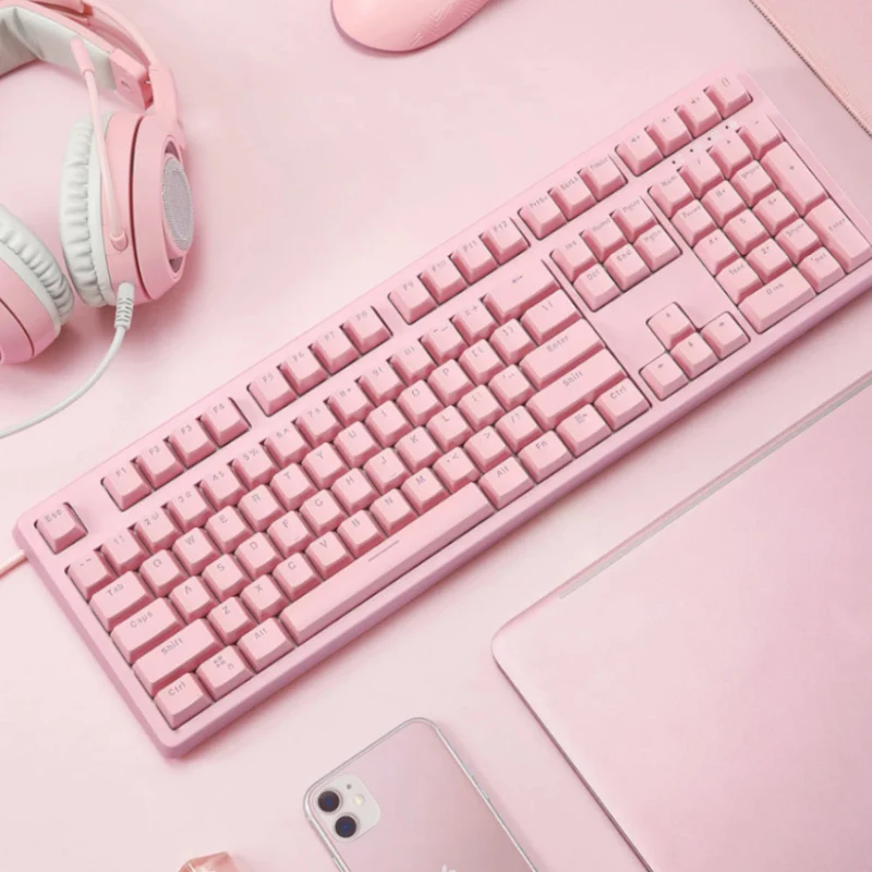 AUKEY G15 Mechanical Gaming Keyboard RGB Pink