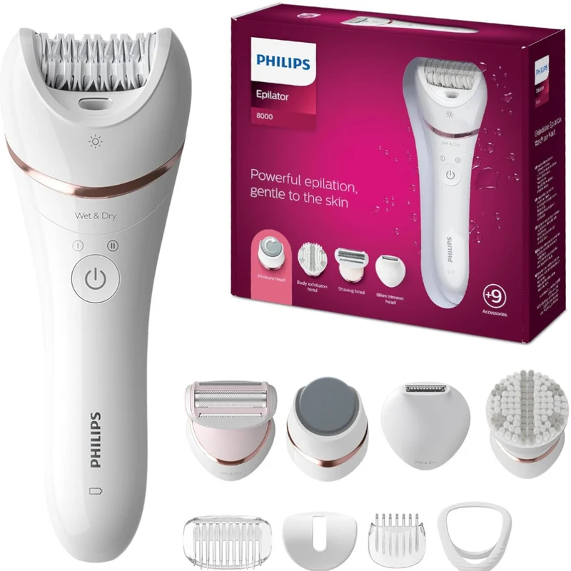 PHILIPS BRE740/14 Epilator Series 8000 Wet & Dry