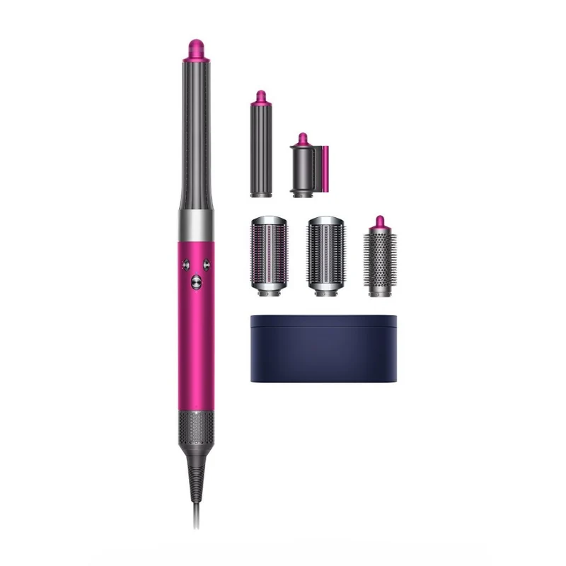 DYSON OFFICIAL OUTLET Airwrap Complete Long Barrel Fuchsia & Nickle- Dyson Refurbished (Excellent) with 1 year warranty