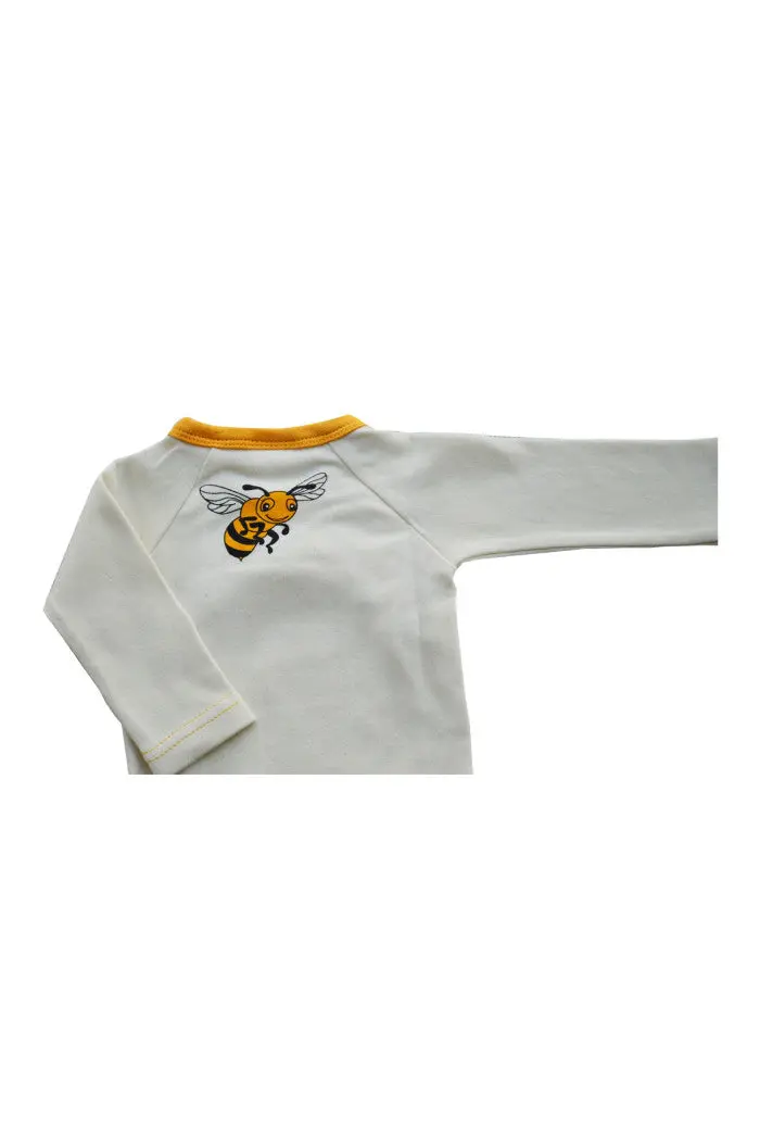 Body Bébé Croisé Manches Longues Abeille