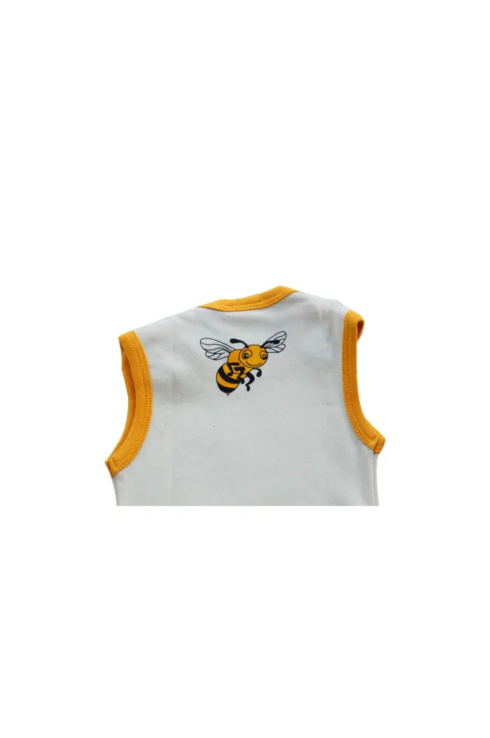 Body Bébé Sans Manche Abeille en coton bio