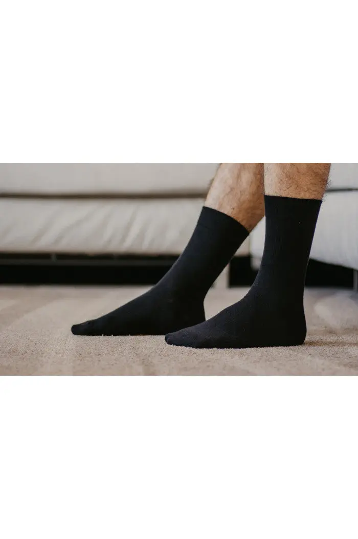 Chaussettes en coton biologique unie