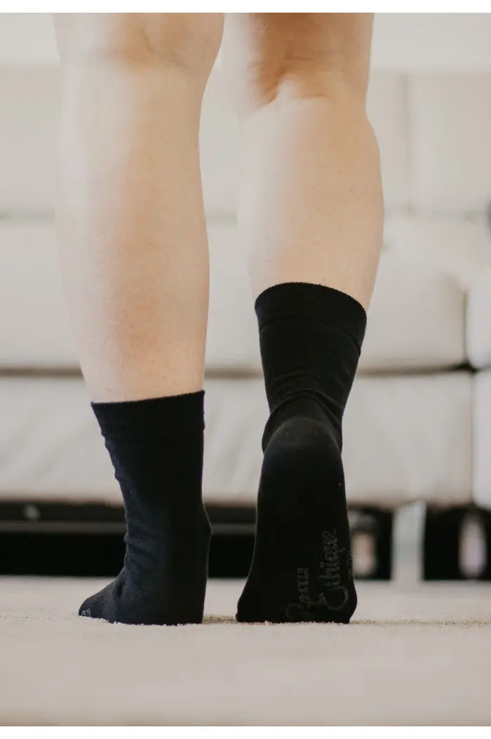 Chaussettes en coton biologique unie