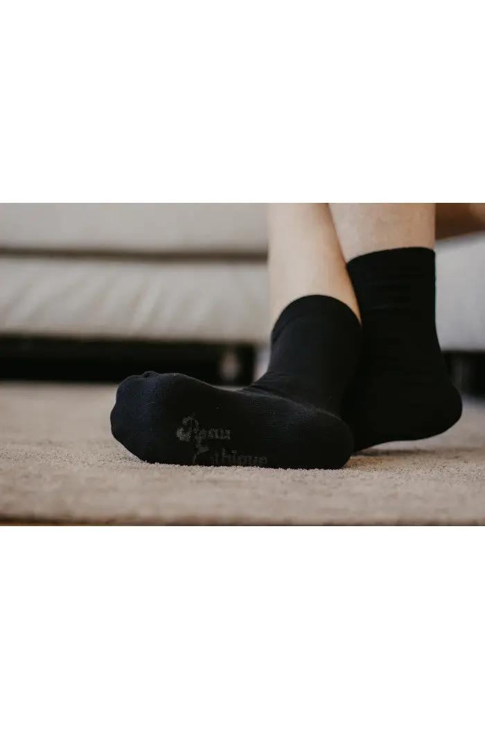 Chaussettes en coton biologique unie