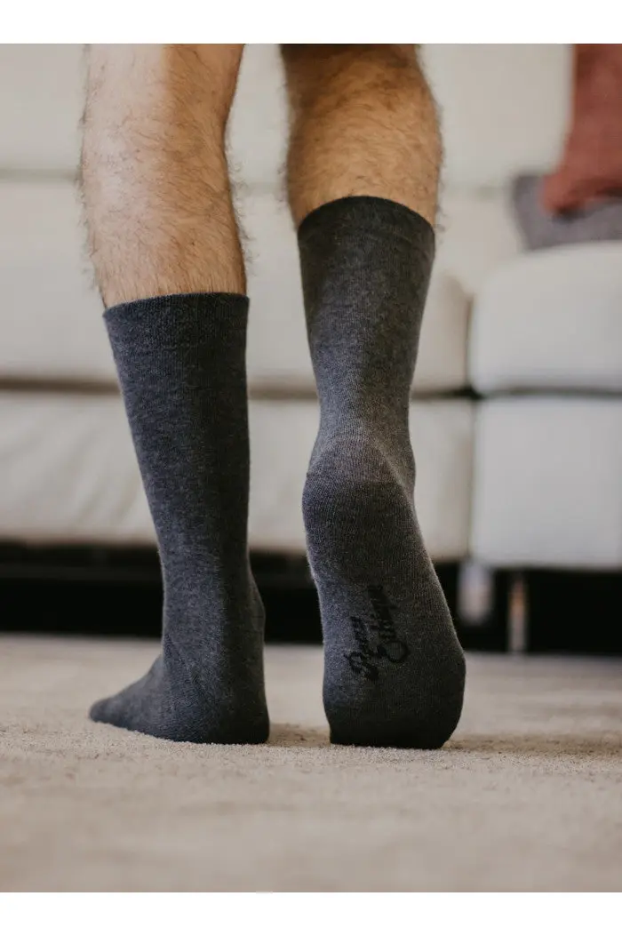 Chaussettes en coton biologique unie