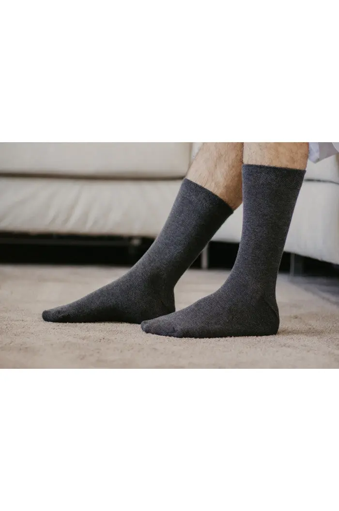 Chaussettes en coton biologique unie