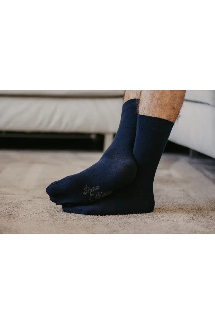 Chaussettes en coton biologique unie