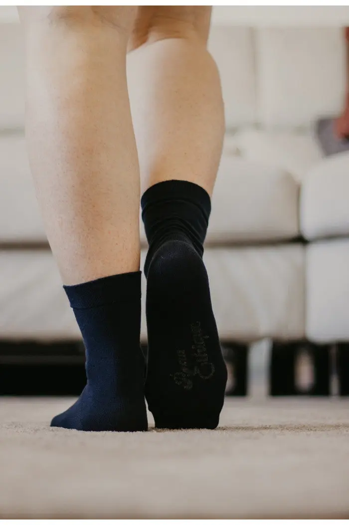 Chaussettes en coton biologique unie