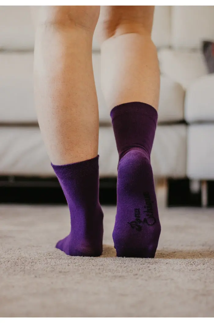 Chaussettes en coton biologique unie