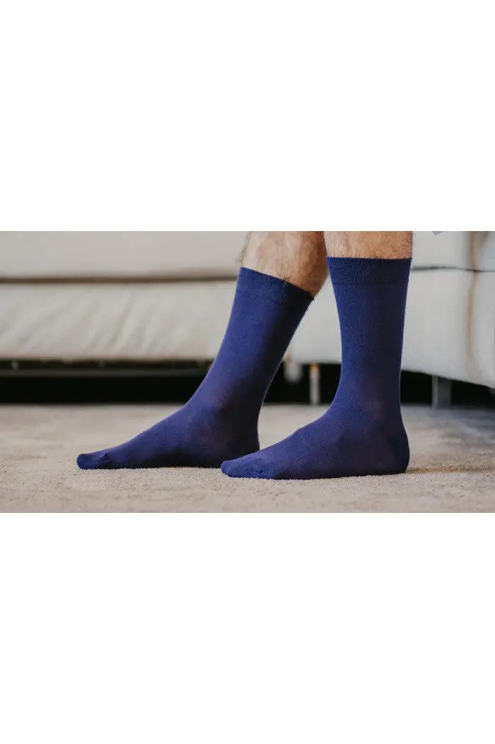 Chaussettes en coton biologique unie