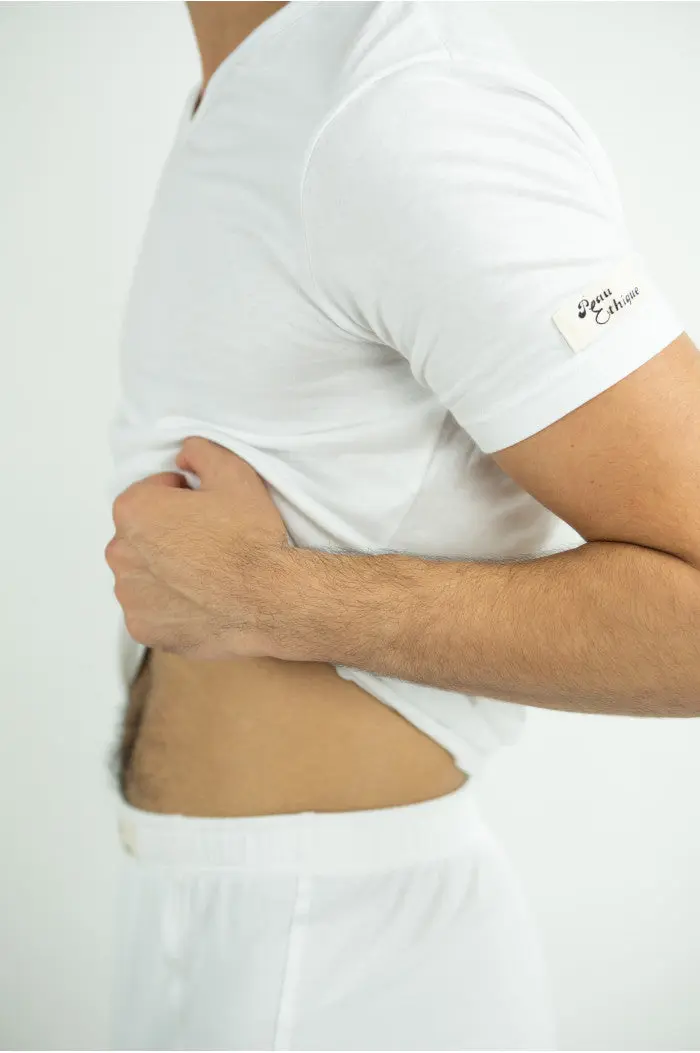 Tee-Shirt Homme coton biologique col V