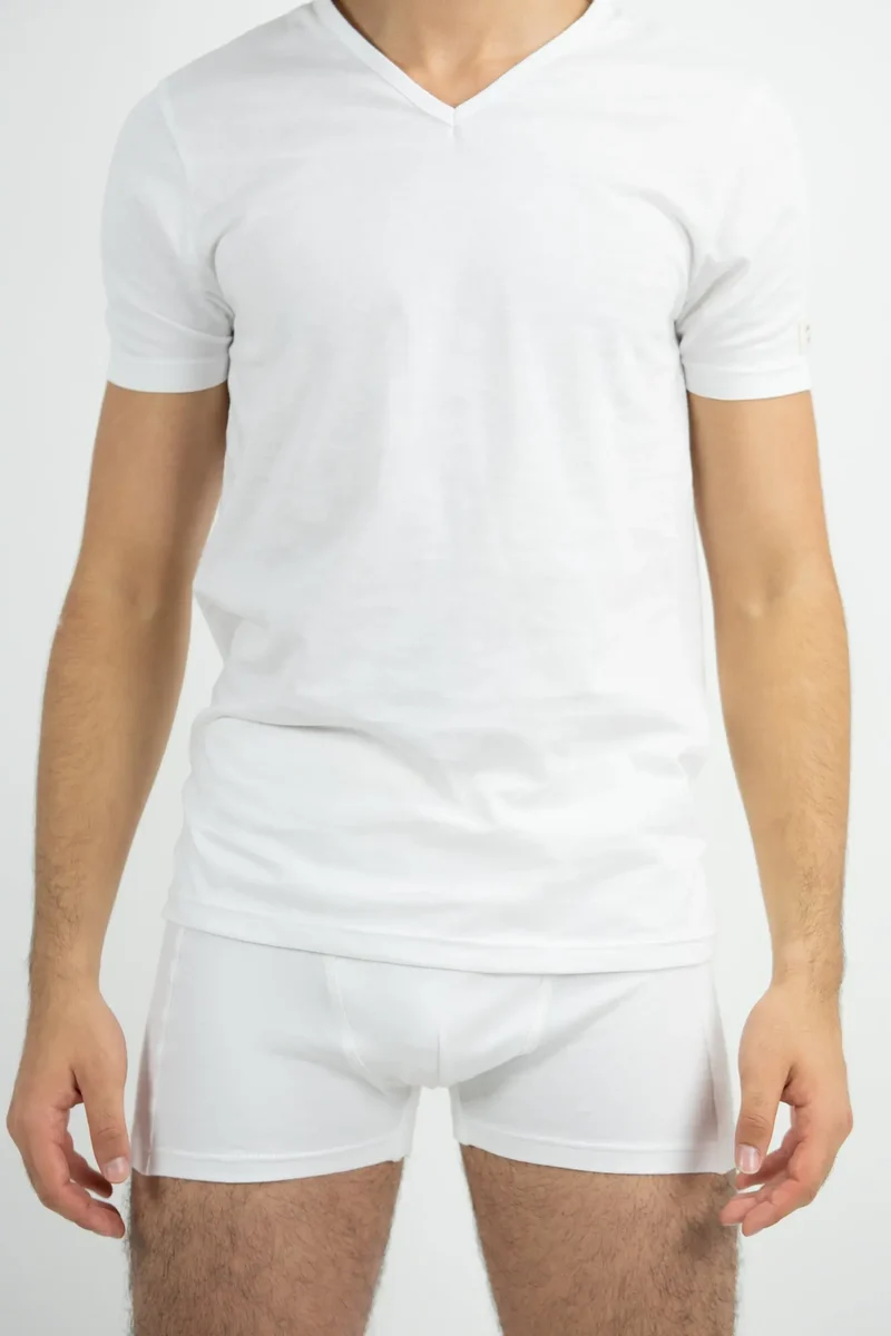 Tee-Shirt Homme coton biologique col V