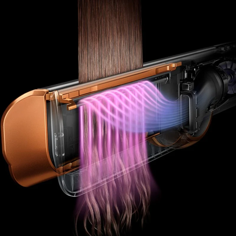 DYSON OFFICIAL OUTLET- Airstrait Straightener- Bright Nickel/Rich Copper- Refurbished (EXCELLENT) with 1 year Dyson Warranty