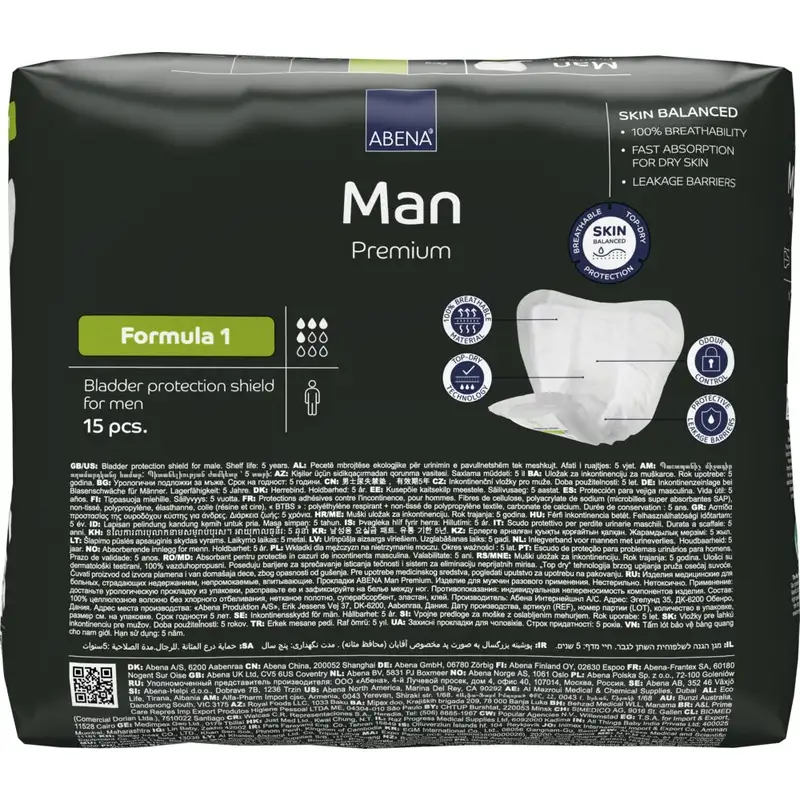 Abena Man Premium Formula 1, 15 units