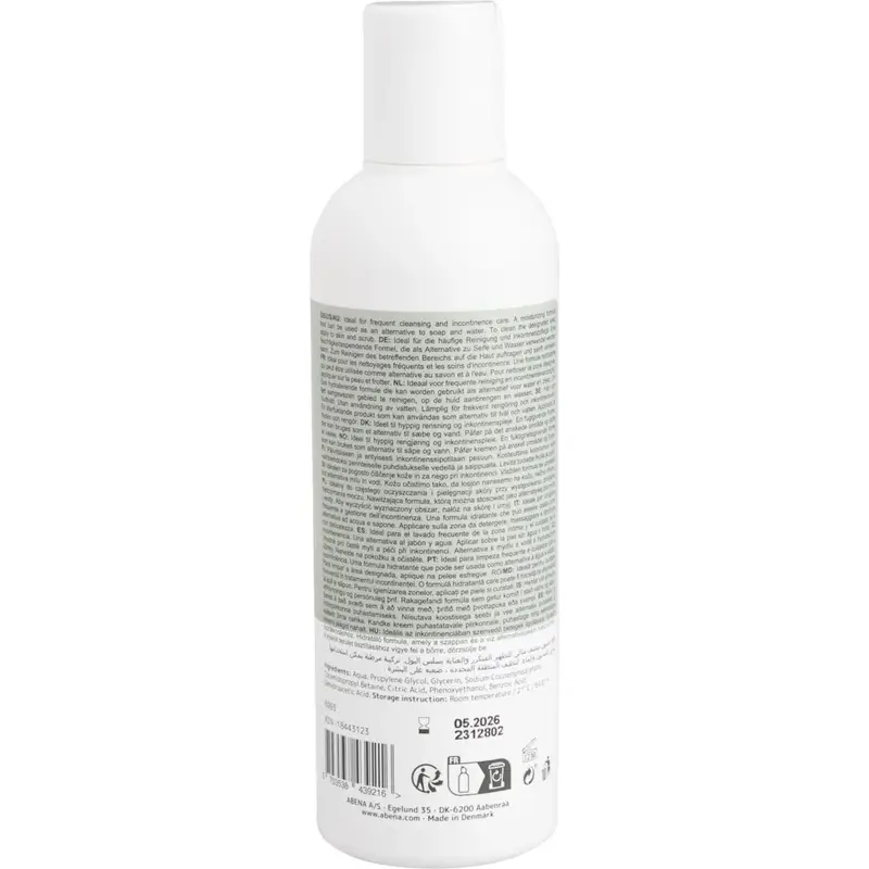 Abena Shower Gel and Leave-in Shampoo, 200 ml