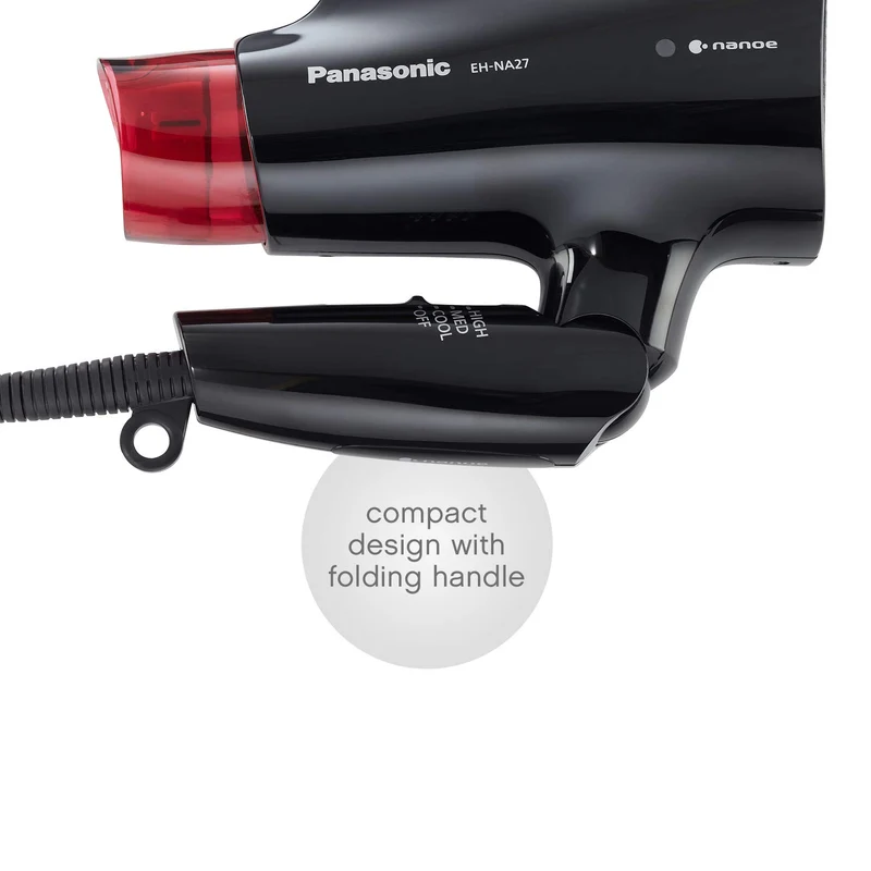 PANASONIC Nanoe Compact Travel Hair Dryer - Refurbished with Home Essentials warranty - EH-NA27