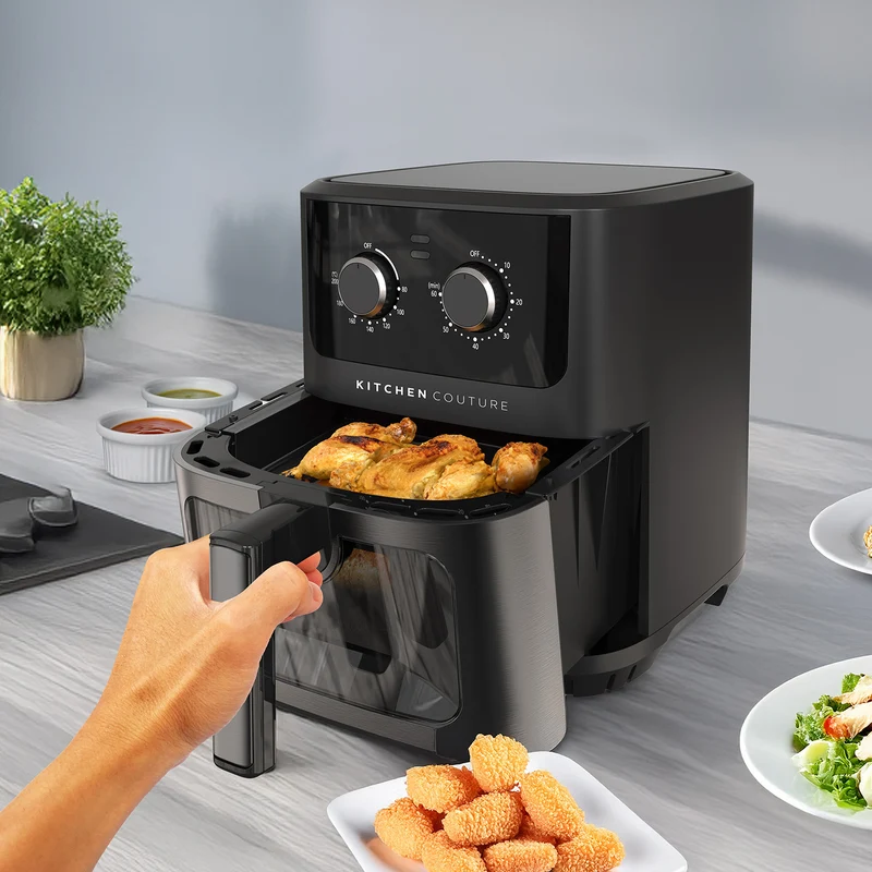 Kitchen Couture Air Fryer Black 6.5L