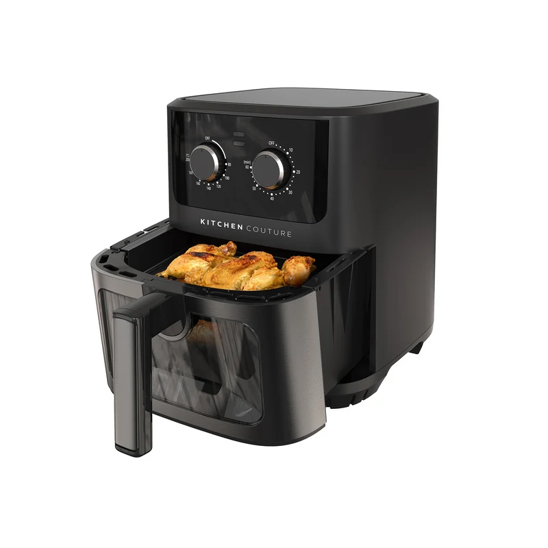 Kitchen Couture Air Fryer Black 6.5L